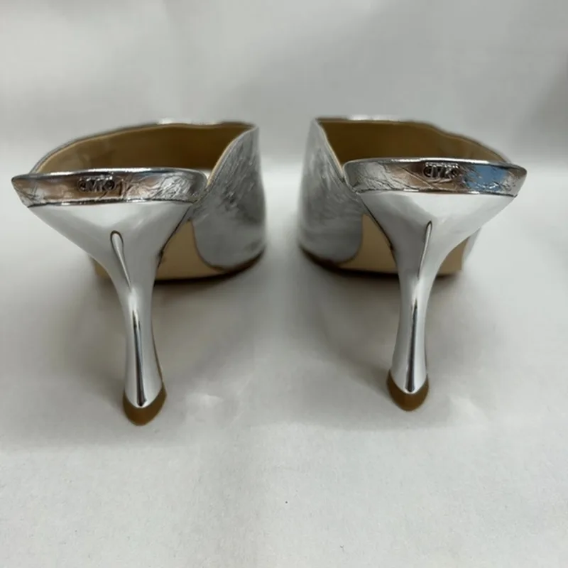 Michael Michael Kors Women's Luna Mule Dress Sandals - Silver — Size 11 7