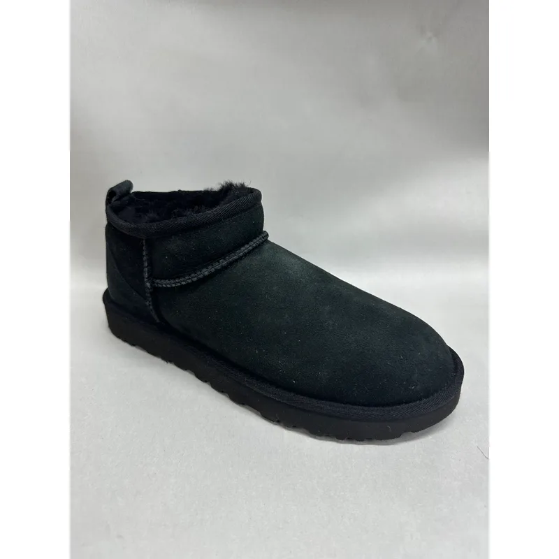 Ugg Women's Classic Ultra Mini Boot, Black, 08 — Size 8