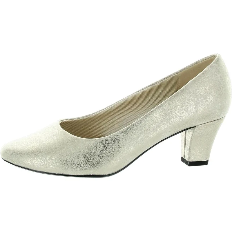 Easy Street Ballari Women's Dress Pump with Easy Flex Outsole Soft Gold 6.5W
