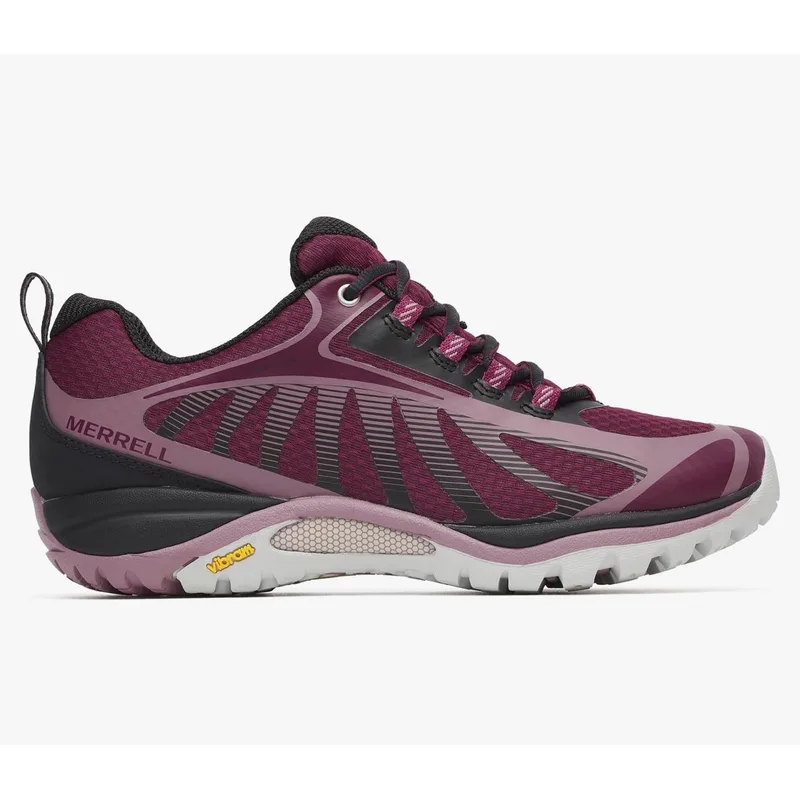 Merrell Siren Edge 3 Waterproof Women Black/Crimson — Burgundy — Size 8