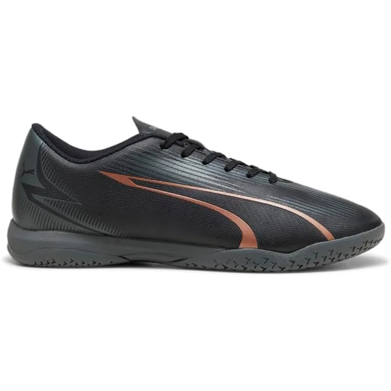 Puma Men's Ultra Play Indoor Trainer Soccer Shoes, Puma Men's Black-Copper Rose, 11 2