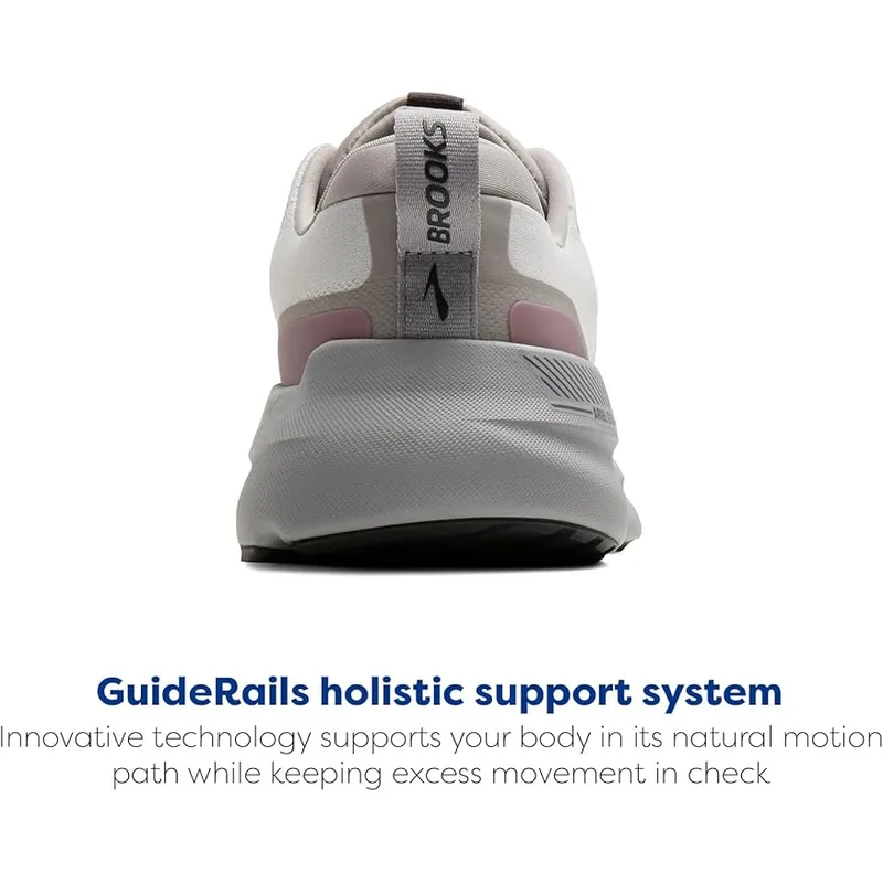 Brooks Women’s Ariel Gts 26 Supportive Running & Walking Shoe — Oyster Mushroom/Alloy/Pink — Size 8 4