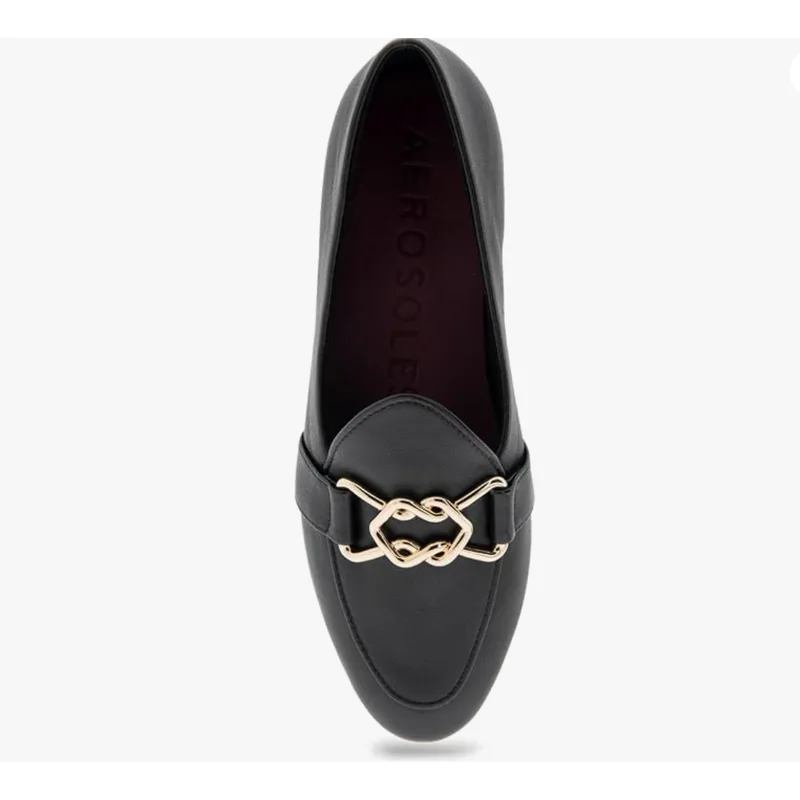 Aerosoles Women's Borgio Leather Loafers — Black — Size 6 Medium 4