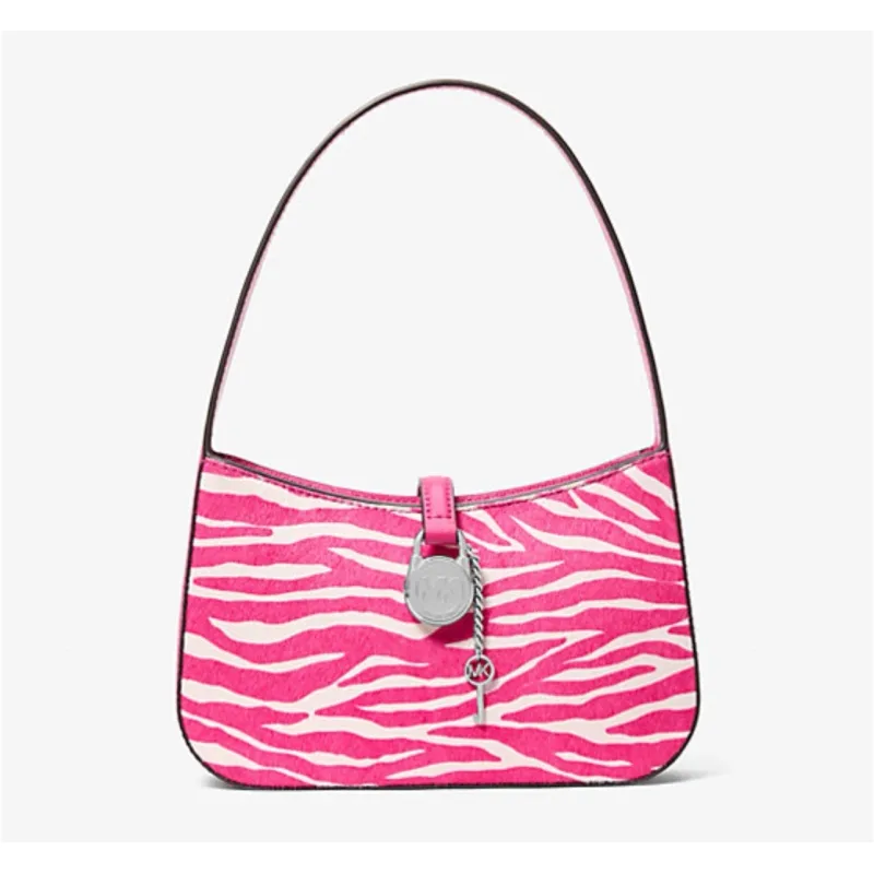 Lyra Small Zebra Print Calf Hair Pochette