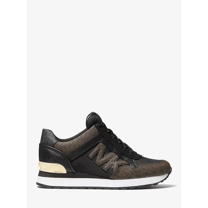 Michael Kors Maddy Logo Trainer Women's Size 7.5 — Brown 2