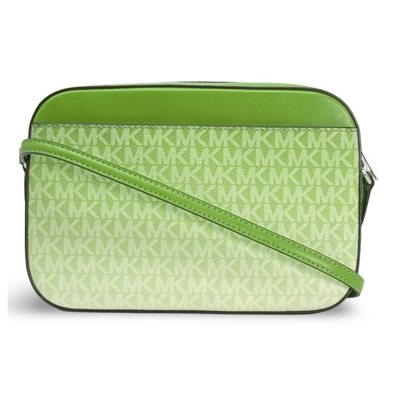 Michael Kors Jet Set East West Large Chain Crossbody Bag — Jungle Green 3
