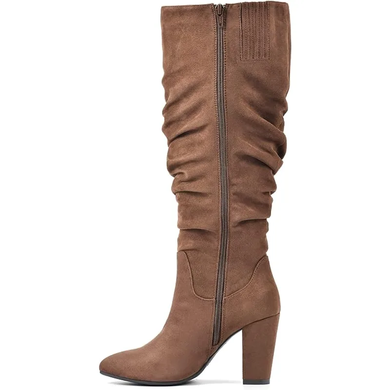 White Mountain Women's Compassion Tall Shaft Boots — Brown — Size 7.5 2
